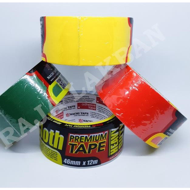 

✧ Lakban / Plakban Kain Warna / Cloth Warna Nachi 46mm (2 inch) - Biru ▼