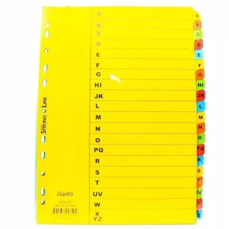 

Divider Bantex Carton A4 A-Z 6043 (1pcs)