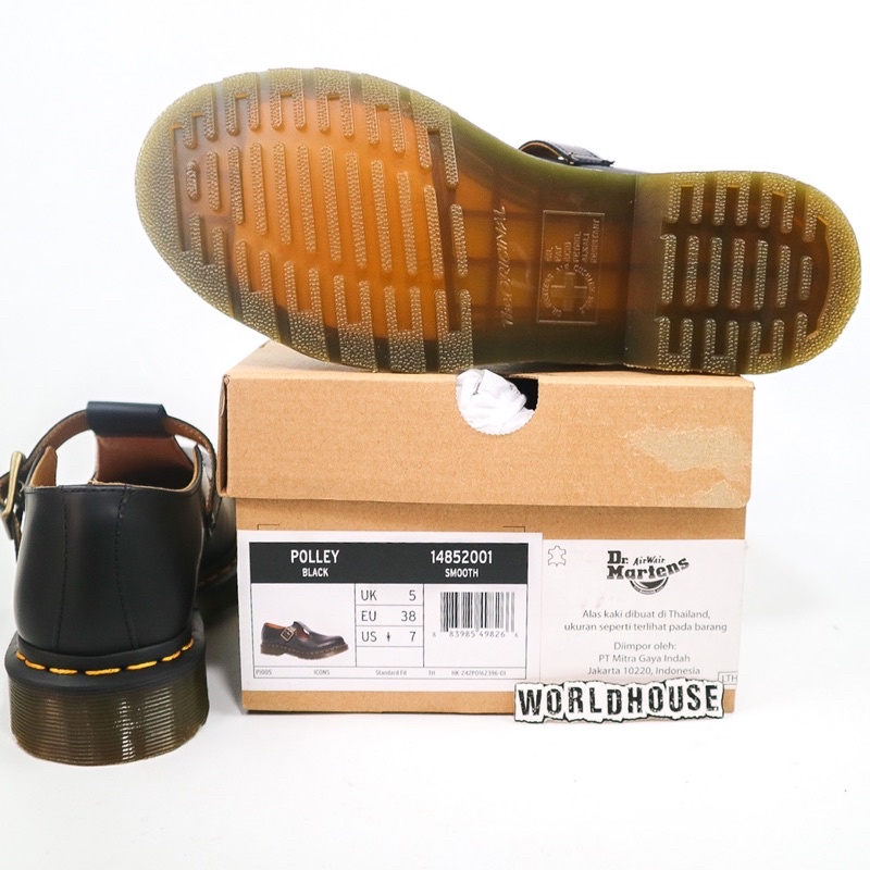 dr martens polley black smooth original