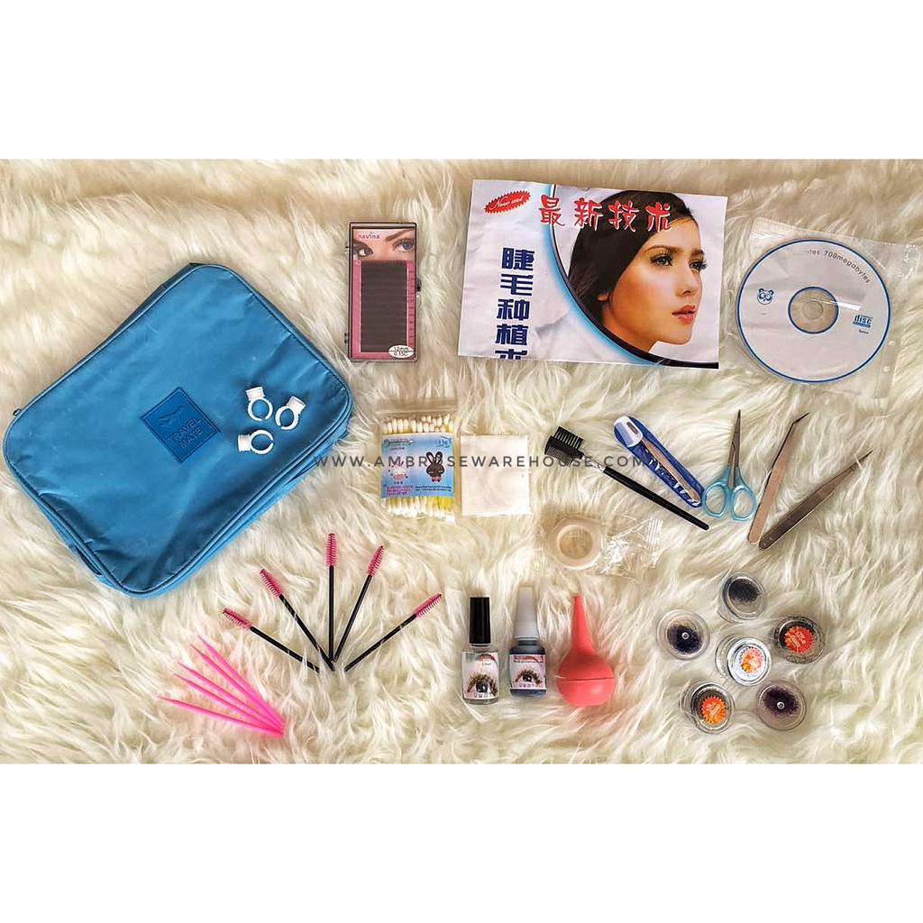 EYELASH EXTENSION KIT - PAKET BELAJAR BULU MATA TANAM - STATERKIT EYELASH EXTENSION BASIC