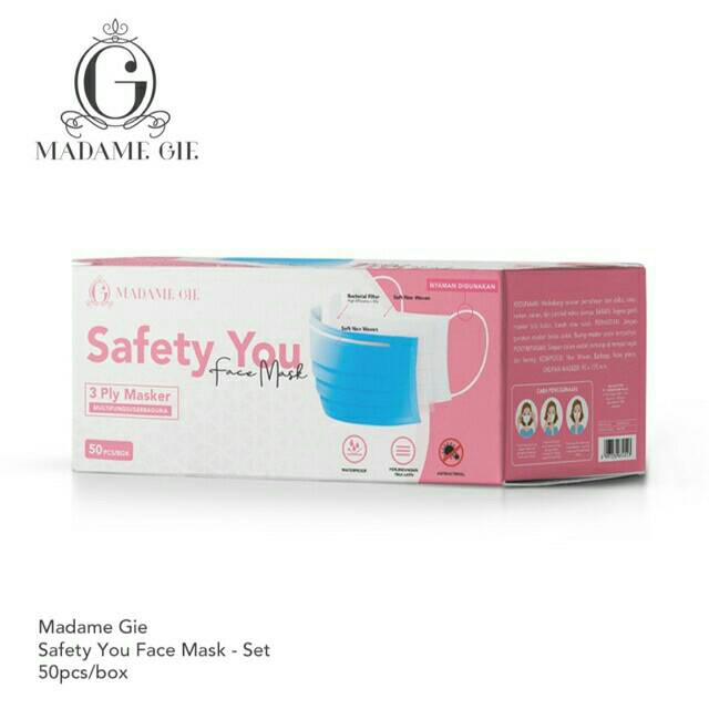 ☃Cutezz_Ching1☃Madame Gie Safety You Face Mask 3 Ply (1 box)