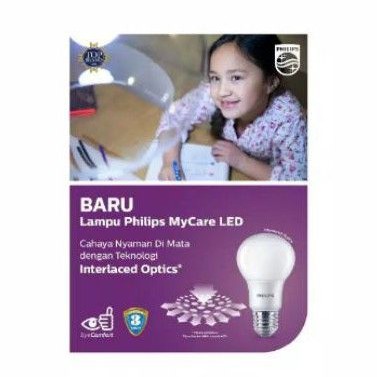 Lampu Led Philips Mycare 10 Watt Putih Multypack Beli 3 gratis 1