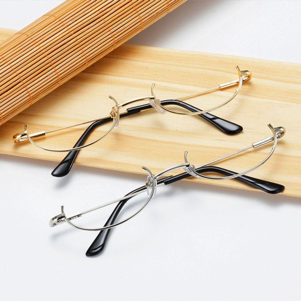 Populer Kacamata Frame Cosplay Pesta Logam Tanpa Lensa Fotografi Eyeglasses