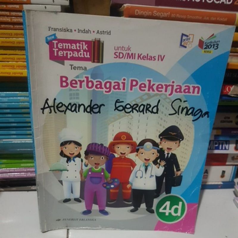 buku tematik terpadu berbagai pekerjaan 4D