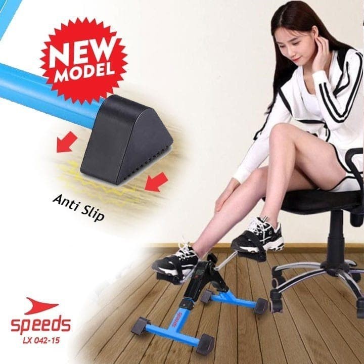 Sepeda Statis Home Gym Alat Terapi Stroke Latih Kaki Lansia 042-15