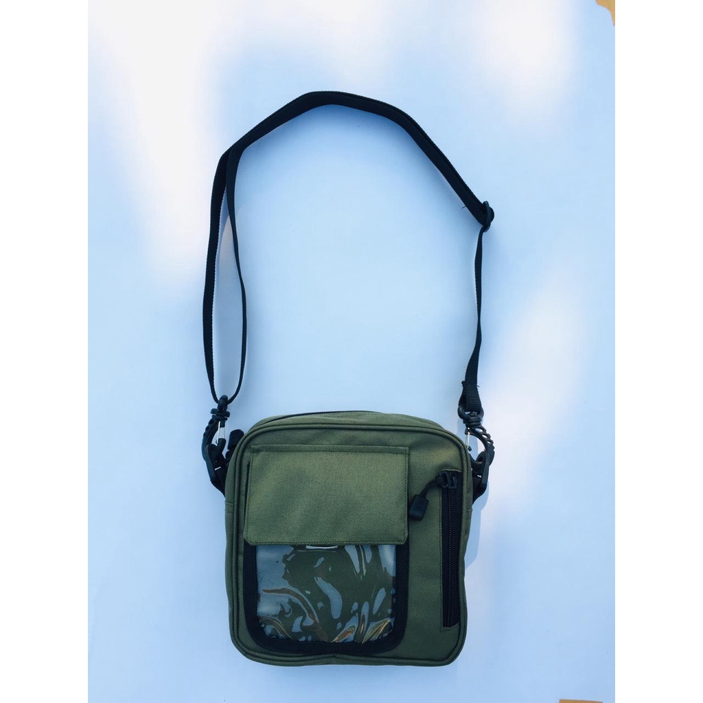 namo bag polos hijau army.wesbag hijau army polos