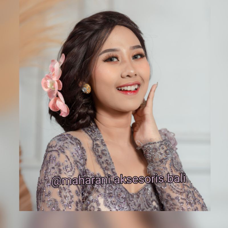 semanggi anggrek bulan mini / semanggi anggrek mini / aksesoris sanggul bunga anggrek / bunga anggre