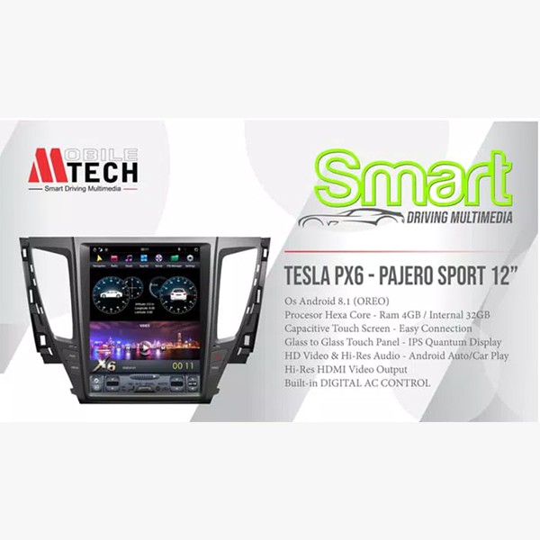 Mtech Head Unit Tesla Android Mitsubishi Pajero Sport Mobil