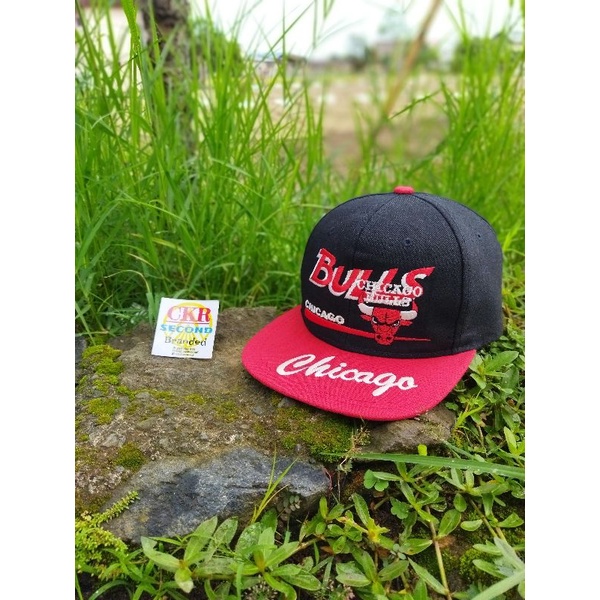 Topi pria original branded snapback vintage anak CHICAGO BULLS