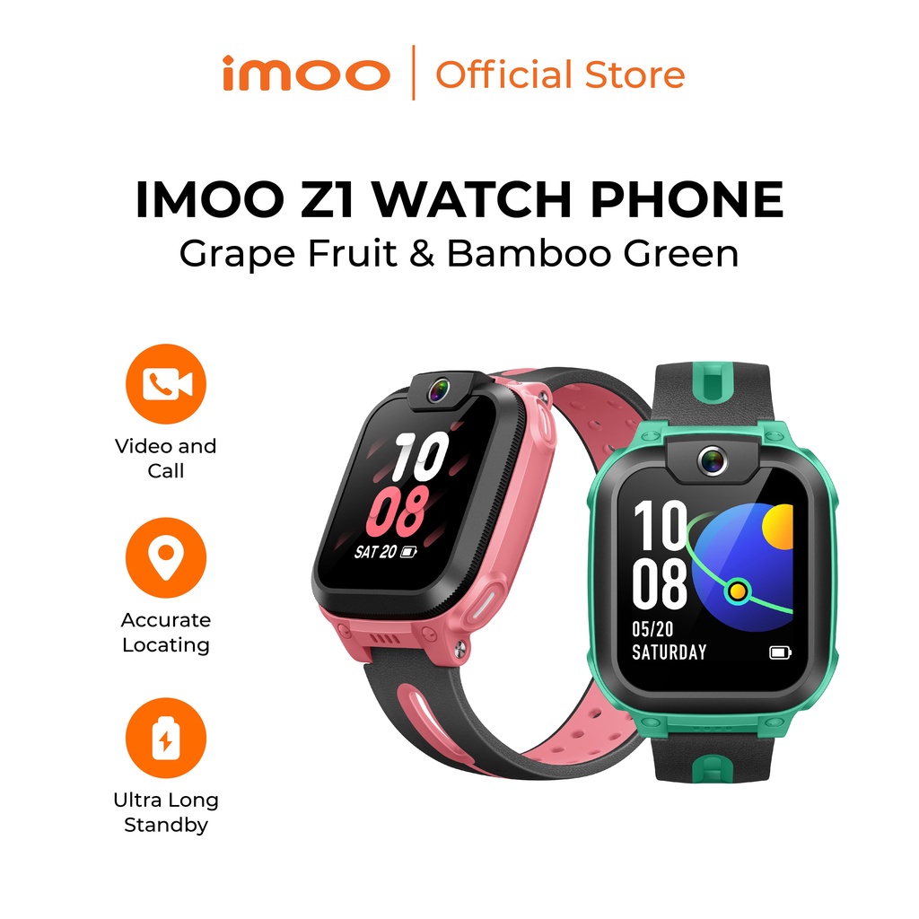 IMOO WATCHPHONE Z1 WATERPROOF HD CAMERA SMARTWATCH JAM TANGAN ANAK GPS-1