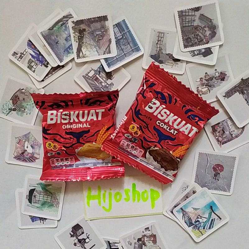 Biskuat Coklat 10g Biskuit Hits