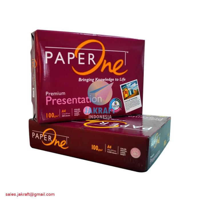 

Kertas / Kertas Hvs Paperone Paper One A4 100 Gsm Gram Putih Polos Tebal