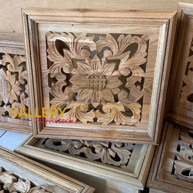 Loster Ukir Kayu Jati 30x30