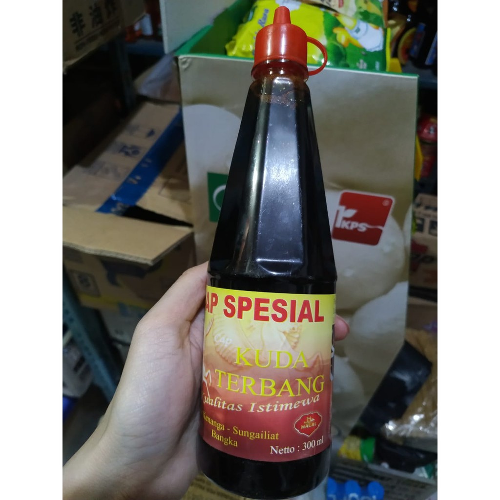 

KECAP ASIN CAP KUDA TERBANG ASLI BANGKA 300 ML