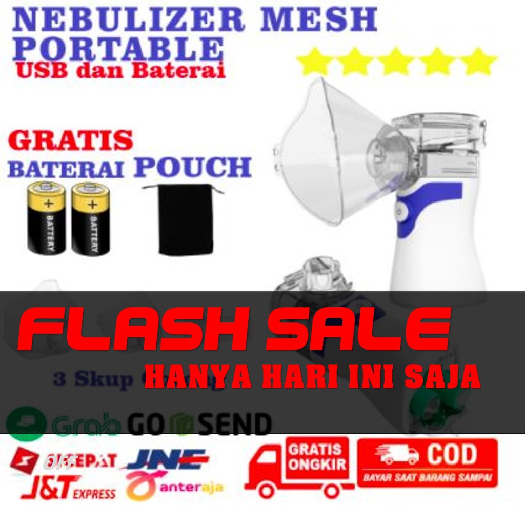 [Gratis Ongkir] Nebulizer Mini Portable Ultrasonic Alat Uap Asma Pernapasan Anak Dewasa