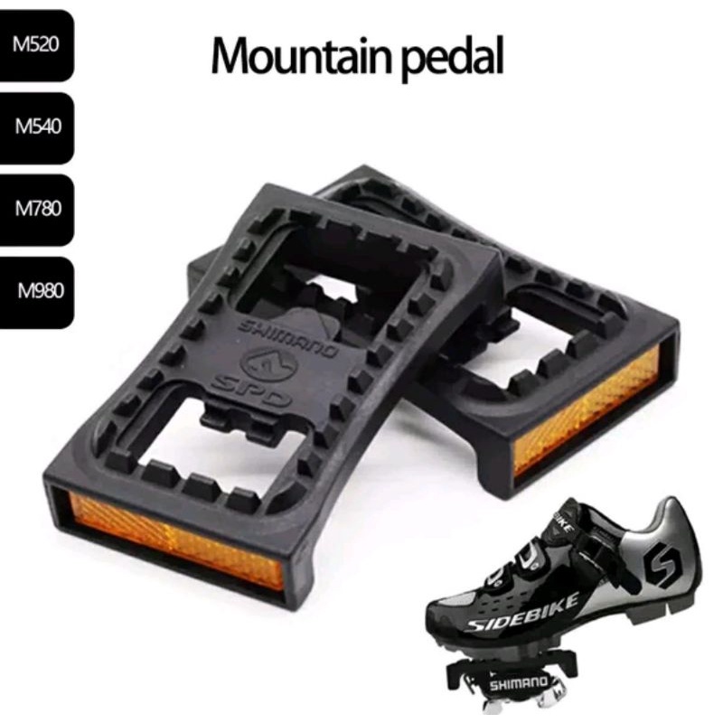 Cleat Sepeda Adaptor Adapter Pedal MTB Untuk Shimano SM - PD22 Multi Cleat Flat Flatt MTB SM-PD22 Brand Richy Dan Promend Pedals