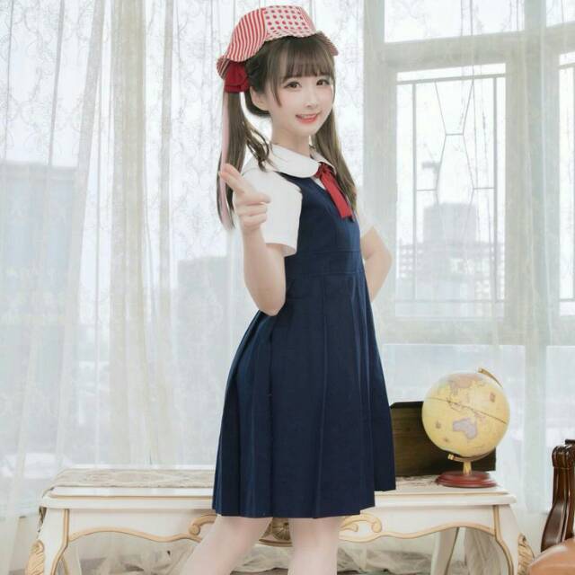 Inner dan Outer Seifuku dress By KYUKYU (Ky034) High Quality REAL PIC-Japan Korean uniform cosplay