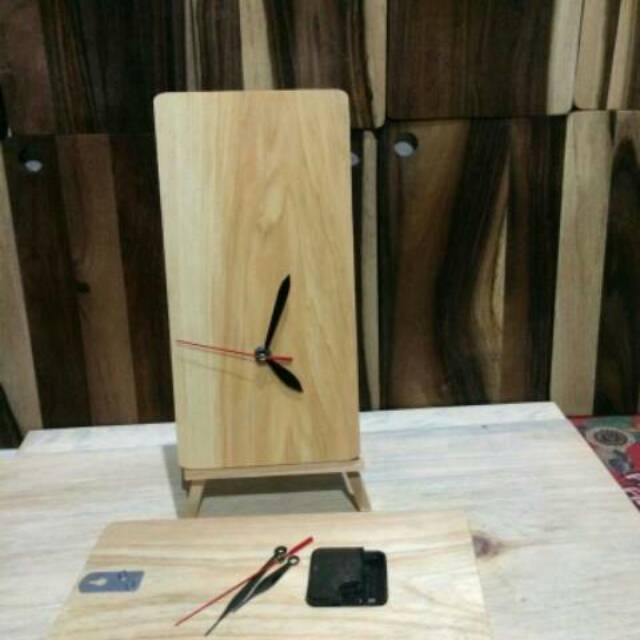 Hiasan Jam 30 X 15CM Jam Dinding Kayu/ Souvenir Jam Dinding 30x15cm