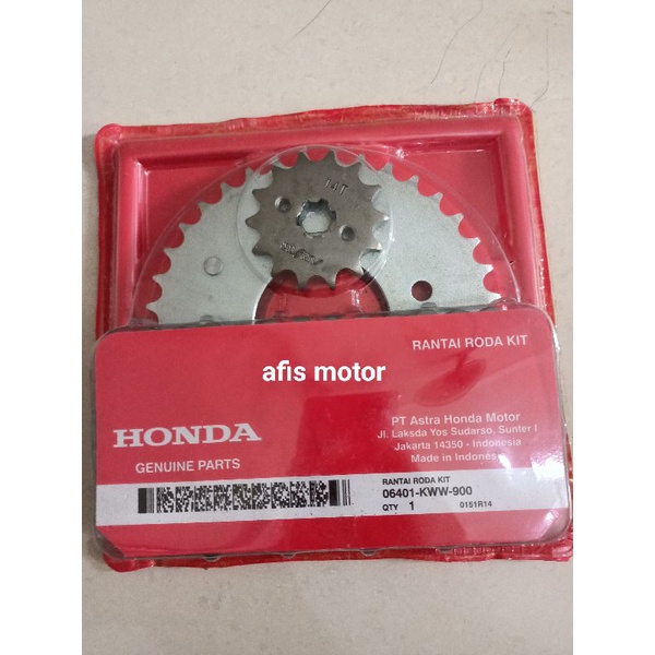 Gear set Honda (KWW Komplit blade new Revo fit revo fi Supra x 125 new