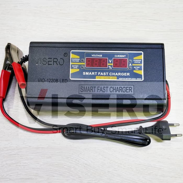 Battery Charger / Charger Aki 20A New LED Display Visero (VIO-1220B)