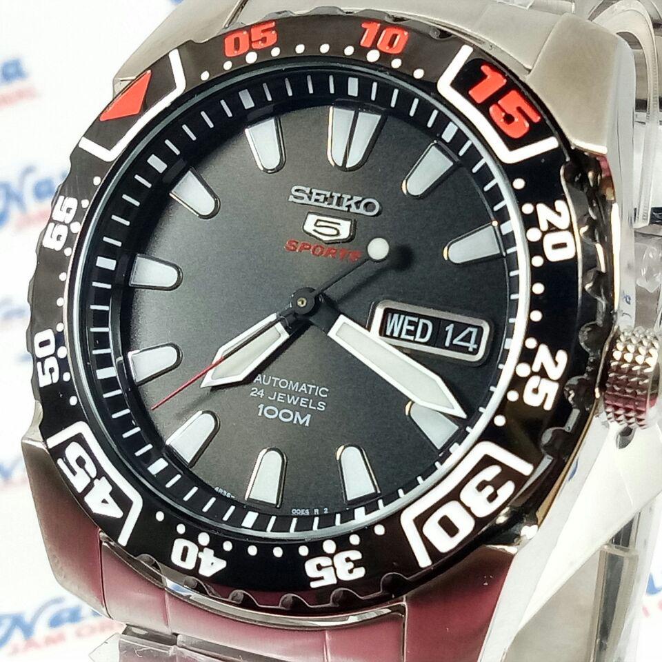 Seiko 5 Sports SRP167K1 Automatic Black Dial - Jam Tangan Pria SRP167