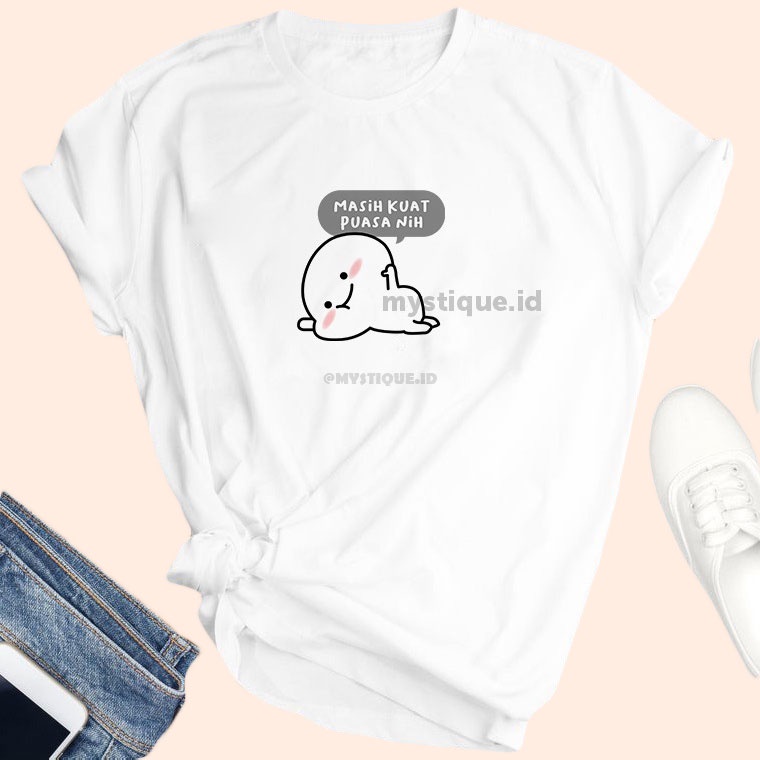 MYSTIQUE.ID-BAJU KAOS PENTOL QUBY PUASA/LEBARAN/IDUL FITRI LUCU DAN AESTHETIC UNTUK PRIA DAN WANITA