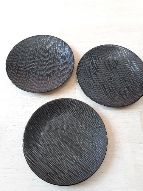 Piring Salad Decor Black Sweet 21-24 / Piring Keramik / Piring Hias