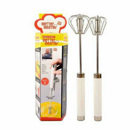 Promo Terbaru!!! Hand Mixer Better Beater isi 2Pcs Murah tanpa Listrik - Pengocok Telur Praktis Murah - Pengocok Dalgona Coffe