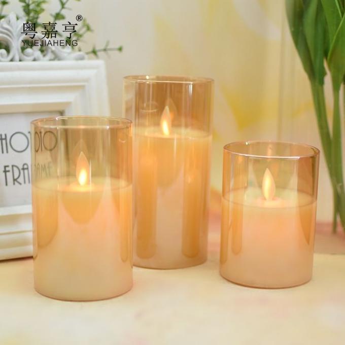 Triple LED Candle + Remote / Lilin Elektrik Dekorasi Lilin Pajangan