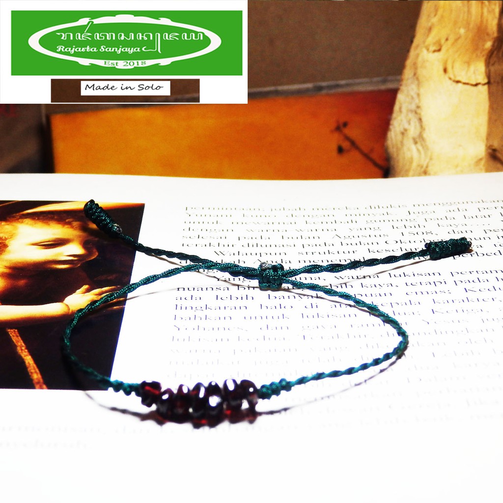 SALE 9.9 Gelang Garnet Divination Wish Bracelet