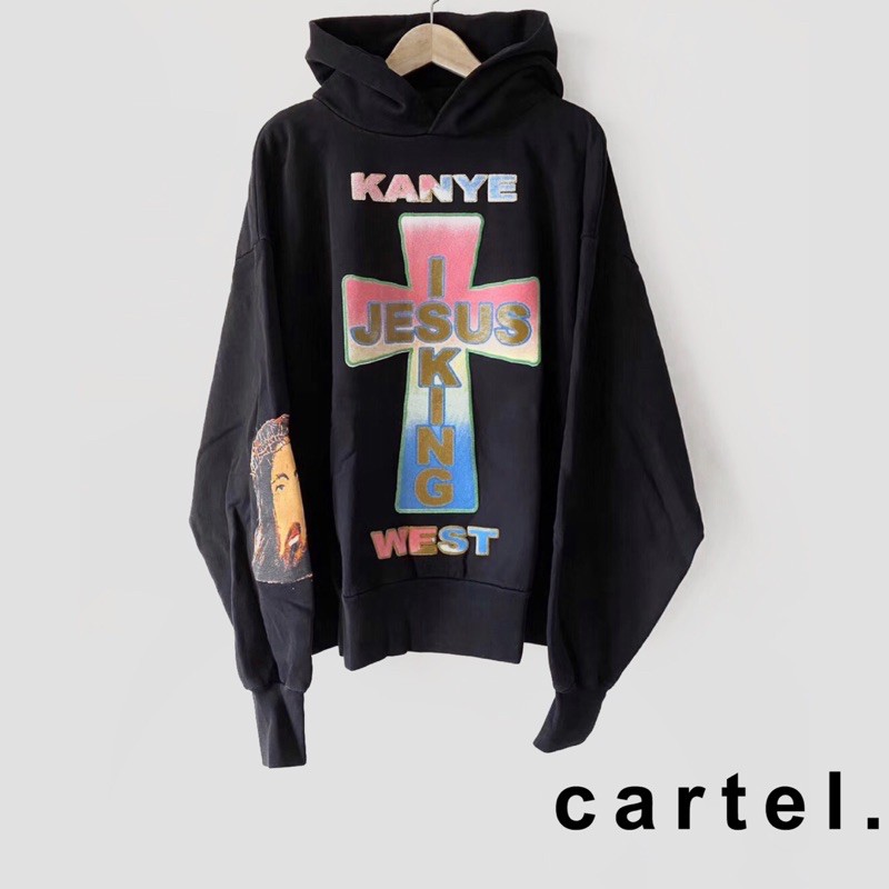 KANYE WEST x AWGE JESUS IS KING CROSS HOODIE