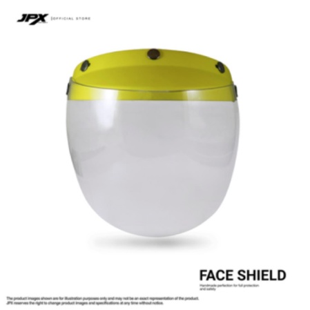 MASKER HELM FACE SHIELD Pelindung wajah bahan ABS &amp; Polycarbonate APD CORONA COVID