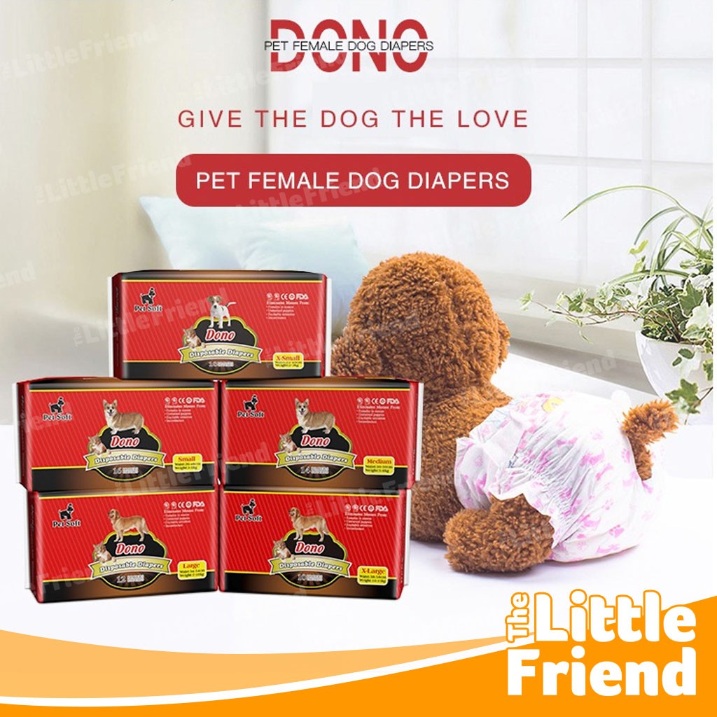 Popok Celana Diapers Loop Mens Anjing Kucing Betina DONO PACK