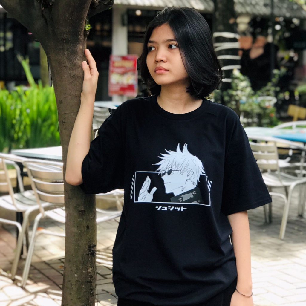 Tshirt Gojo Satoru Megane Anime Manga Jujutsu Kaisen Unisex