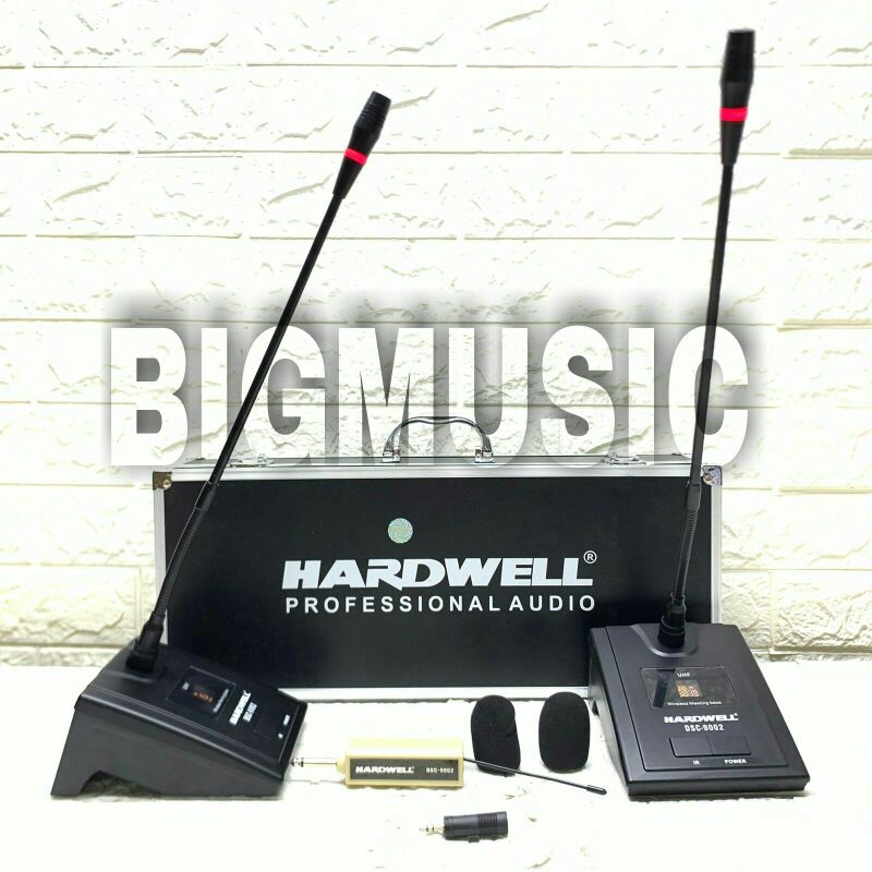 Mic Wireless Podium Hardwell DSC 9002 Original Mic Meja