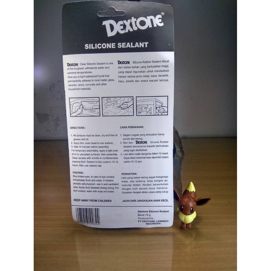 Lem Silicone Sealant DEXTONE 70 gram Bening Lem Aquarium Sealer Rubber Adhesive Tube Besar 70gr