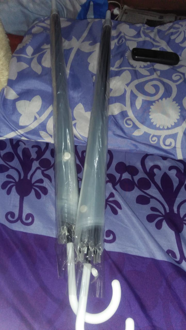 Payung Transparan Bening Umbrella Transparant