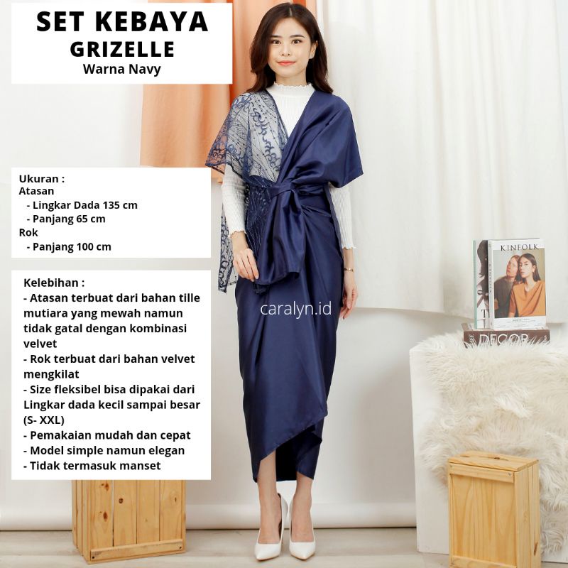 SET KEBAYA GRIZELLE ATASAN DAN ROK KEKINIAN