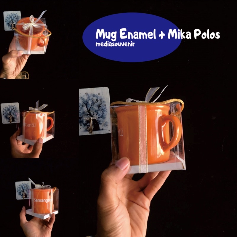 Mug Kopi + Custom Nama/Logo/Desain/Kemas Mika