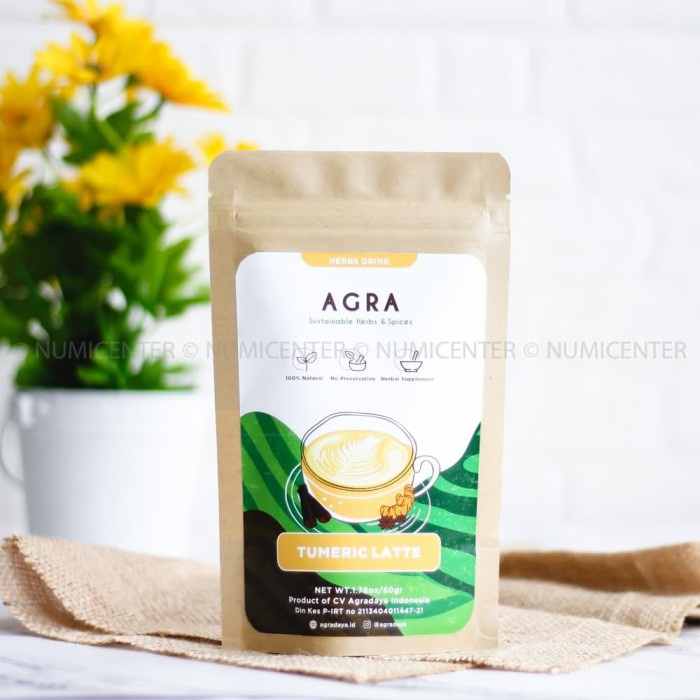 

TURMERIC LATTE GOLDEN MILK MINUMAN SUSU KUNYIT AGRADAYA