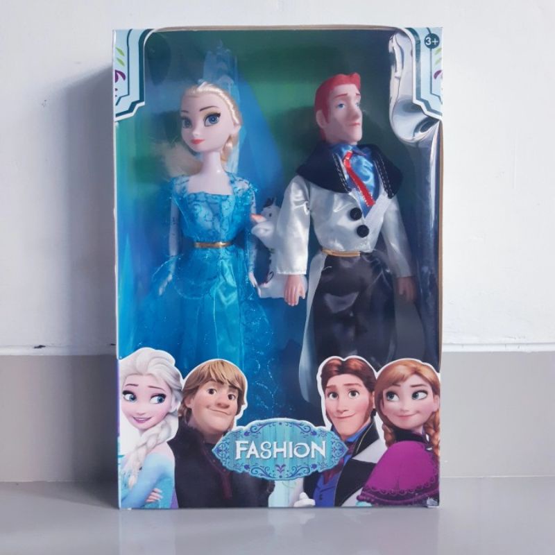 Mainan Boneka Frozen Couple Figur Anna Elsa - Action Figure Anak Perempuan Cewek