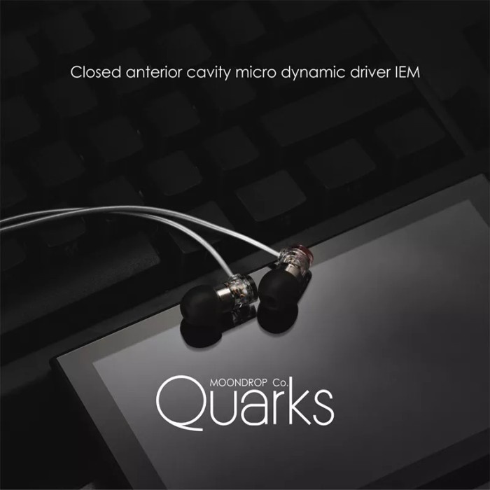 MOONDROP Quarks Earphone High Performance IEM Single Dynamic Driver