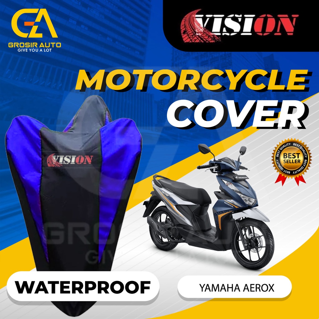 Sarung Motor Beat Waterproof Vision / Cover Selimut Penutup Sarung Mantel Motor Vision