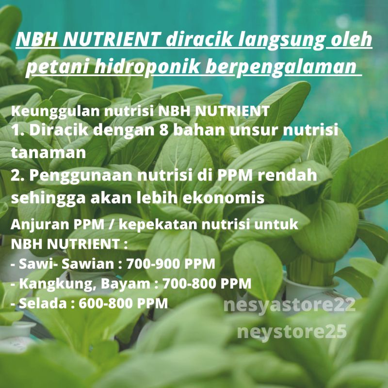 Nutrisi Abmix AB Mix Sayur Daun Padat Hidroponik 500 Ml - Abmix Daun NBH Nutrient