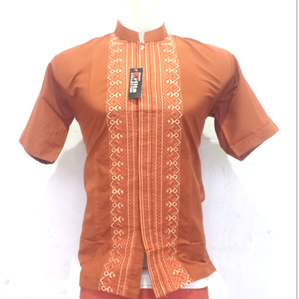 Bajukokolenganpendek/bajukokodewasa/BajuMuslimPria/BajuKokoErlita/BajuKokoKatun/BajuKokoBordiran