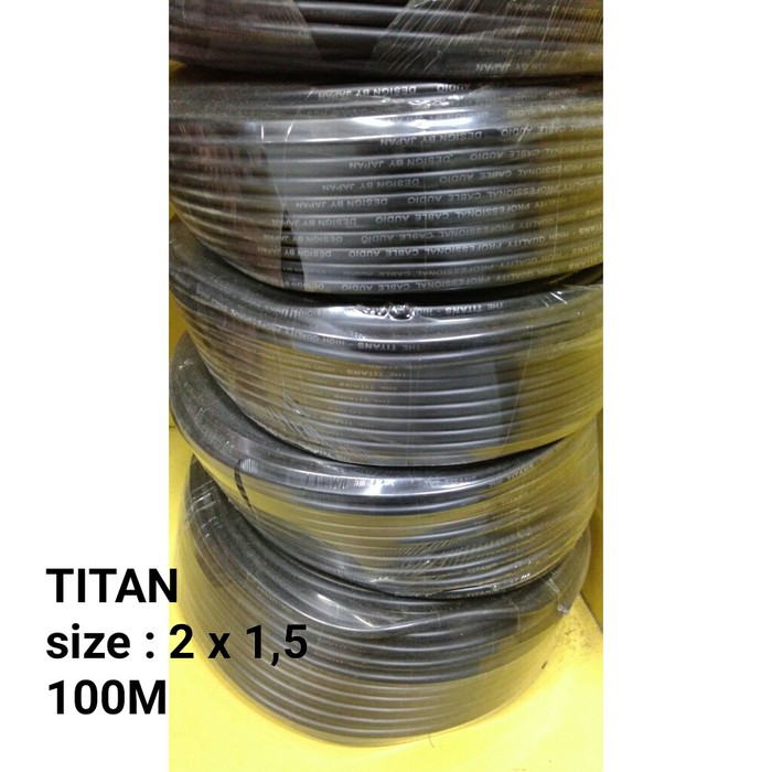 KABEL TITANS SIZE 2 X 1.5 100 M CABLE AUDIO