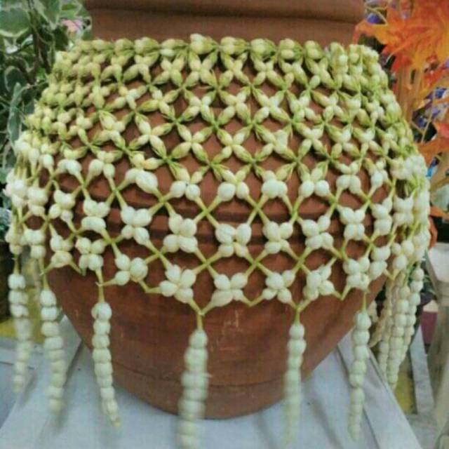 Gentong/kendi besar ronce melati asli untuk siraman