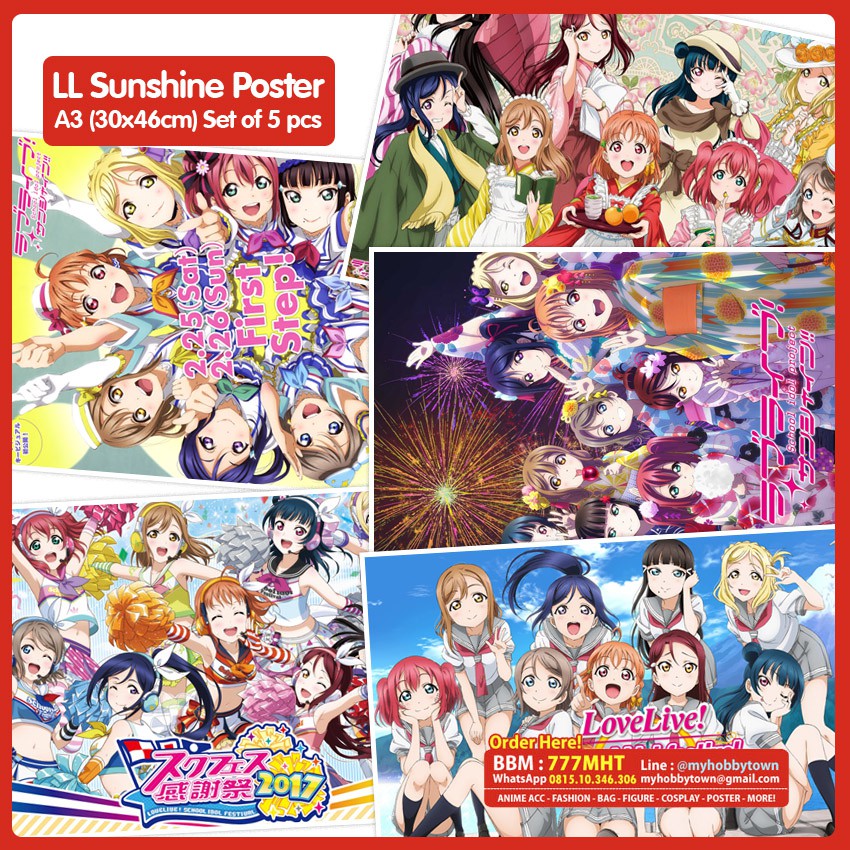 Poster Love Live Sunshine Set Of 5