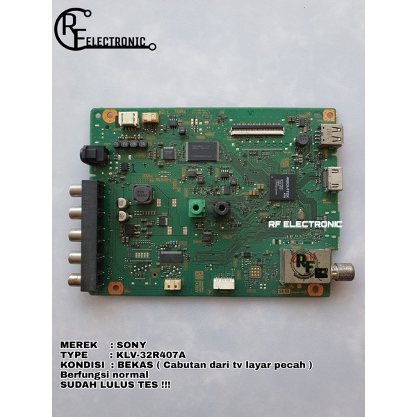 MB MOBO MAINBOARD MESIN TV LED SONY KLV-32R407A  KLV 32R407 A