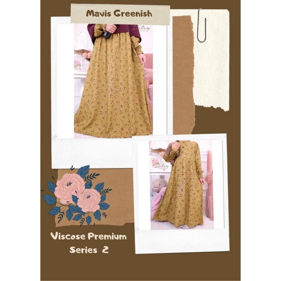 Mavis Greenish L Ditsy